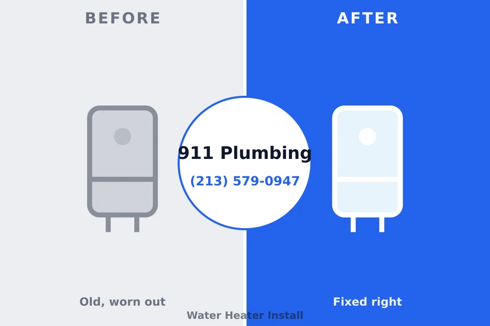Before and after: plumbing company Buffalo, IA